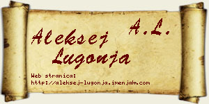 Aleksej Lugonja vizit kartica